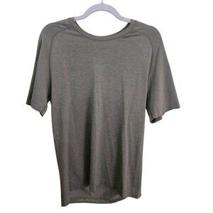 Lululemon Metal Vent Tech Shirt Sleeve Shirt Heathered Green Size M